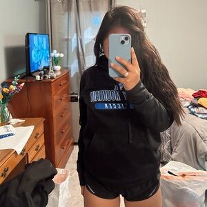 black soccer dri-fit hoodie